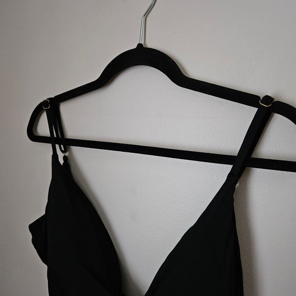 Andie Swimsuit The Santorini One Piece Black Cut Out Neutral Vacation Beach Pool - Picture 5 of 15